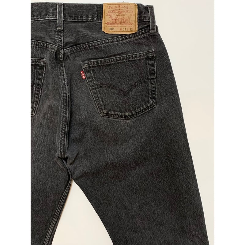 00s Levi's 501-0660 BLACK DENIM PANTS MADE IN U