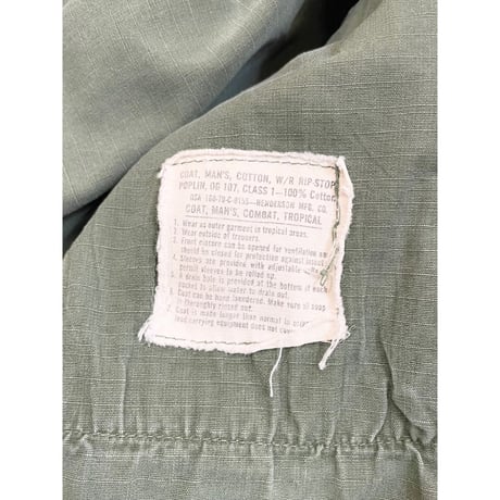 70s US AMRY "5th TYPE" Jungle Fatigue JACKET Size MEDIUM-REGULAR