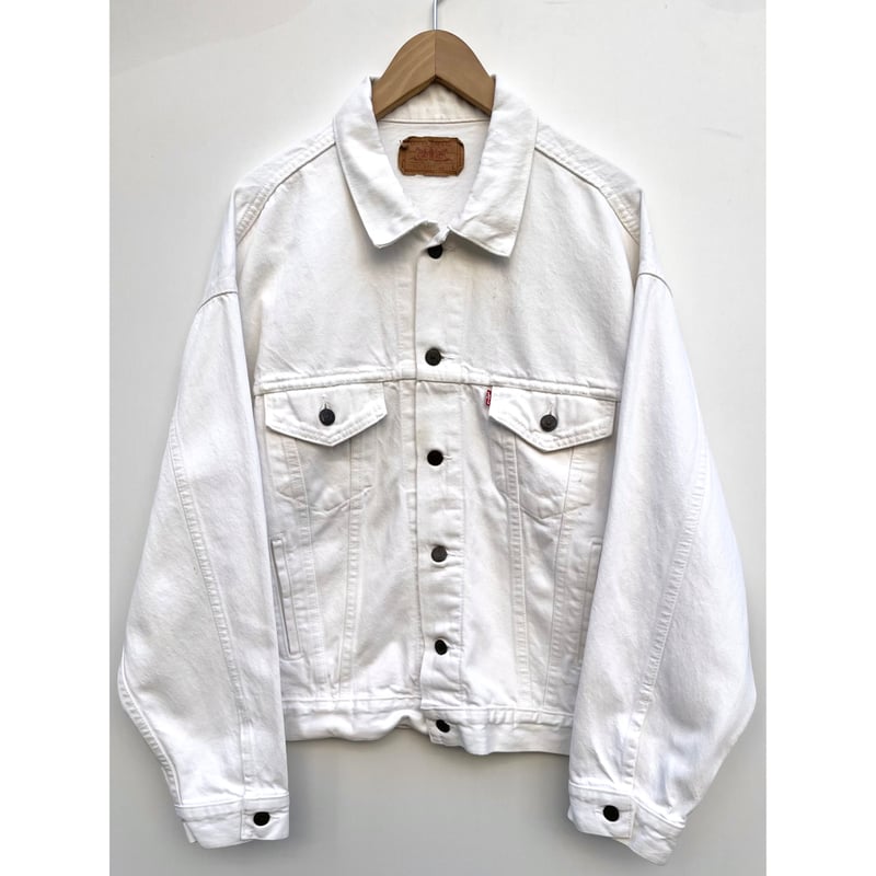 80s Levi's 70507 WHITE DENIM JACKET MADE IN USA 80s Levi's 70507 WHITE DENIM JACKET MADE IN USA