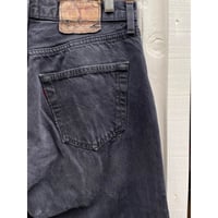 90s Levi’s 501-0185 BLACK DENIM PANTS MADE IN USA 🇺🇸 Size W32L34→W32L33
