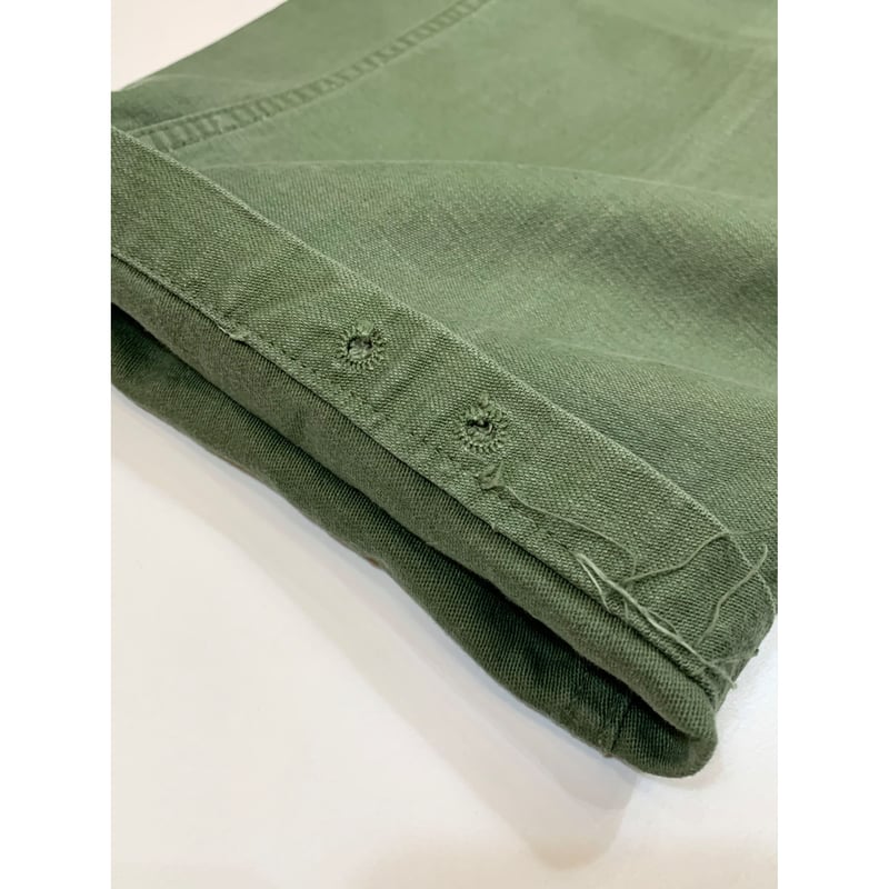 60s US ARMY OG-107 COTTON SATEEN BAKER PANTS Si