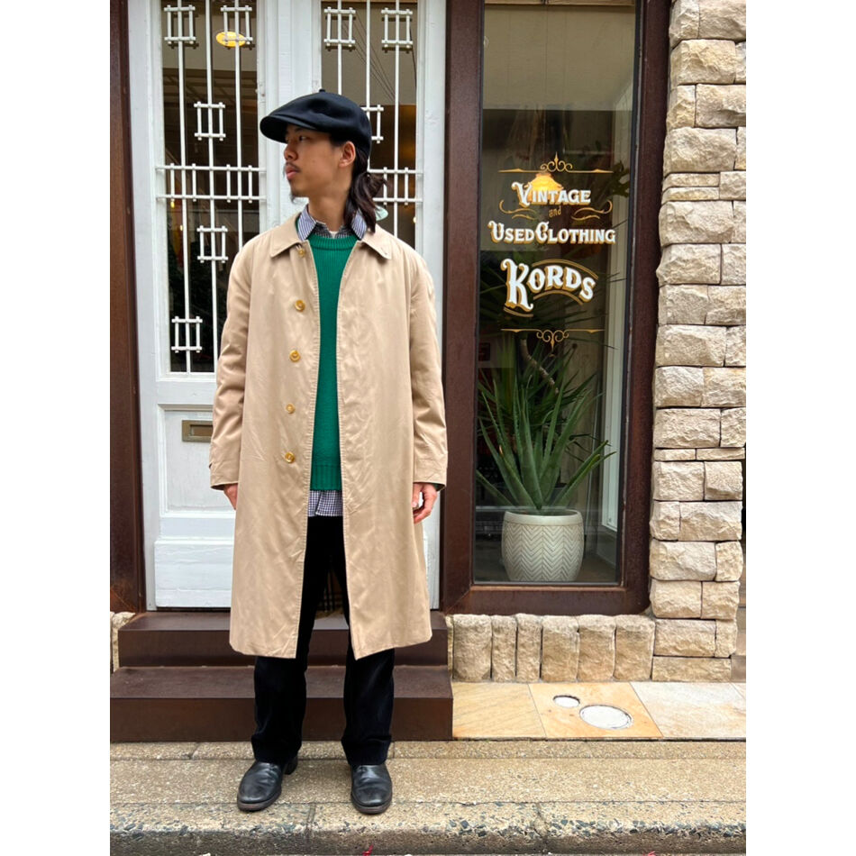 極希少 90S BURBERRYS 英国製 ステンカラーコート バルマカーン