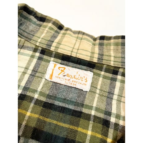 60s OPEN COLLAR SHIRT Size L程