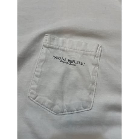 90s BANANA REPUBLIC POCKET Tee MADE IN USA 🇺🇸 Size L程