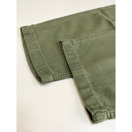 60s US ARMY OG-107 COTTON SATEEN BAKER PANTS Size W36L31→W35.5L29.5