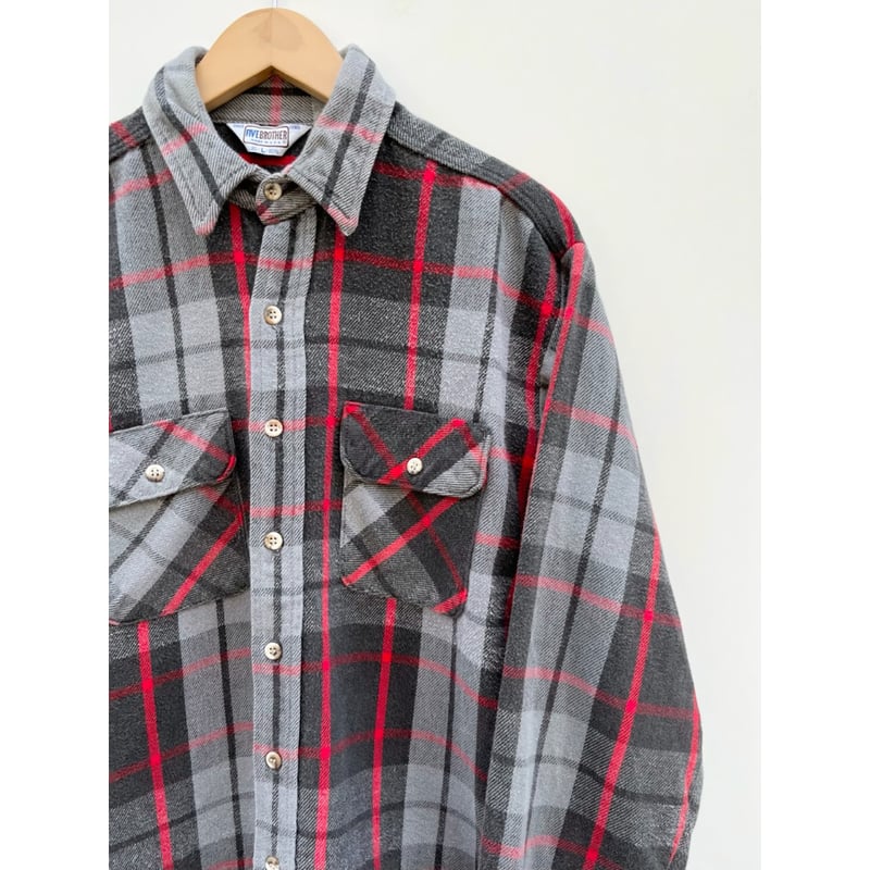80s FIVE BROTHER FLANNEL SHIRT MADE IN USA🇺🇸 Si 80s FIVE BROTHER FLANNEL SHIRT MADE IN USA🇺🇸 Si