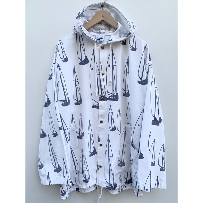 【希少】 〜90s MICHIGAN RAG hooded jacket サメ柄 希少】 〜90s MICHIGAN RAG hooded jacket サメ柄