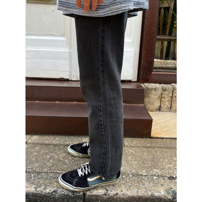 90s Lee 200 BLACK DENIM PANTS Size W36L30→W36L2