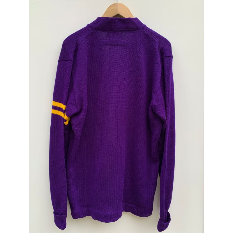 60s KANDEL KNITTING MILLS LETTERED CARDIGAN Siz