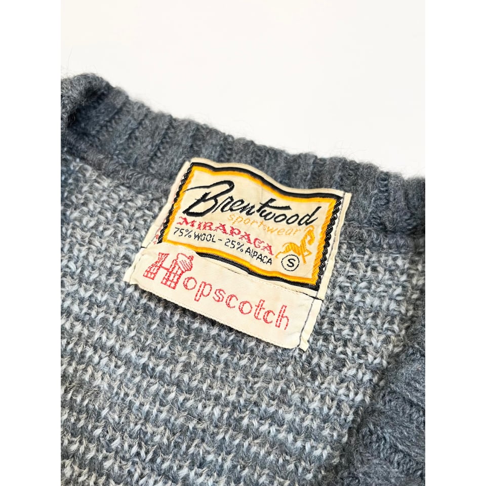 トップス 60s Brentwood sportswear 60s BRENTWOOD WOOL SWEATER Size S | KORDS