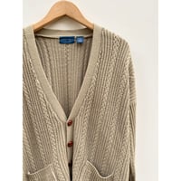 80s TOWNCRAFT ACRYLIC CARDIGAN Size L