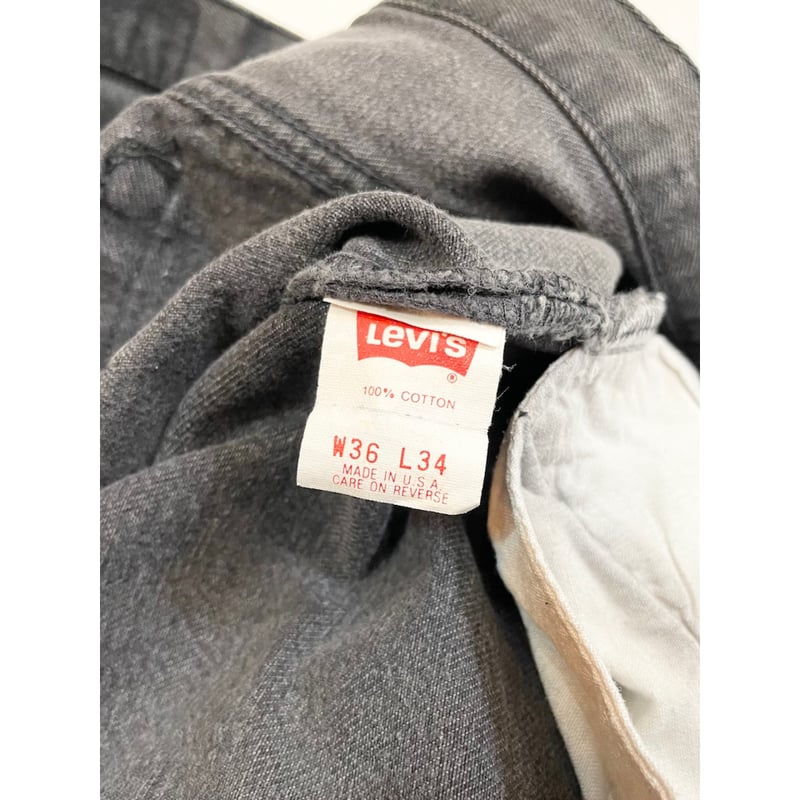 Levis 501 made in the usa アメリカ製　w36 リジット W36 L30 1995s Levi's 501 Sulfer Black Jeans Made in USA