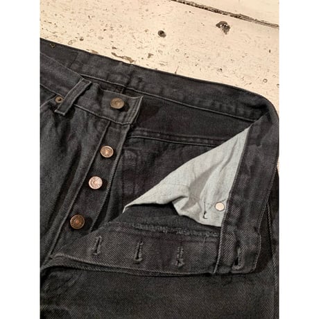 80s Levi’s 501-0660 BLACK DENIM PANTS MADE IN USA 🇺🇸 Size W31L30→W30L29