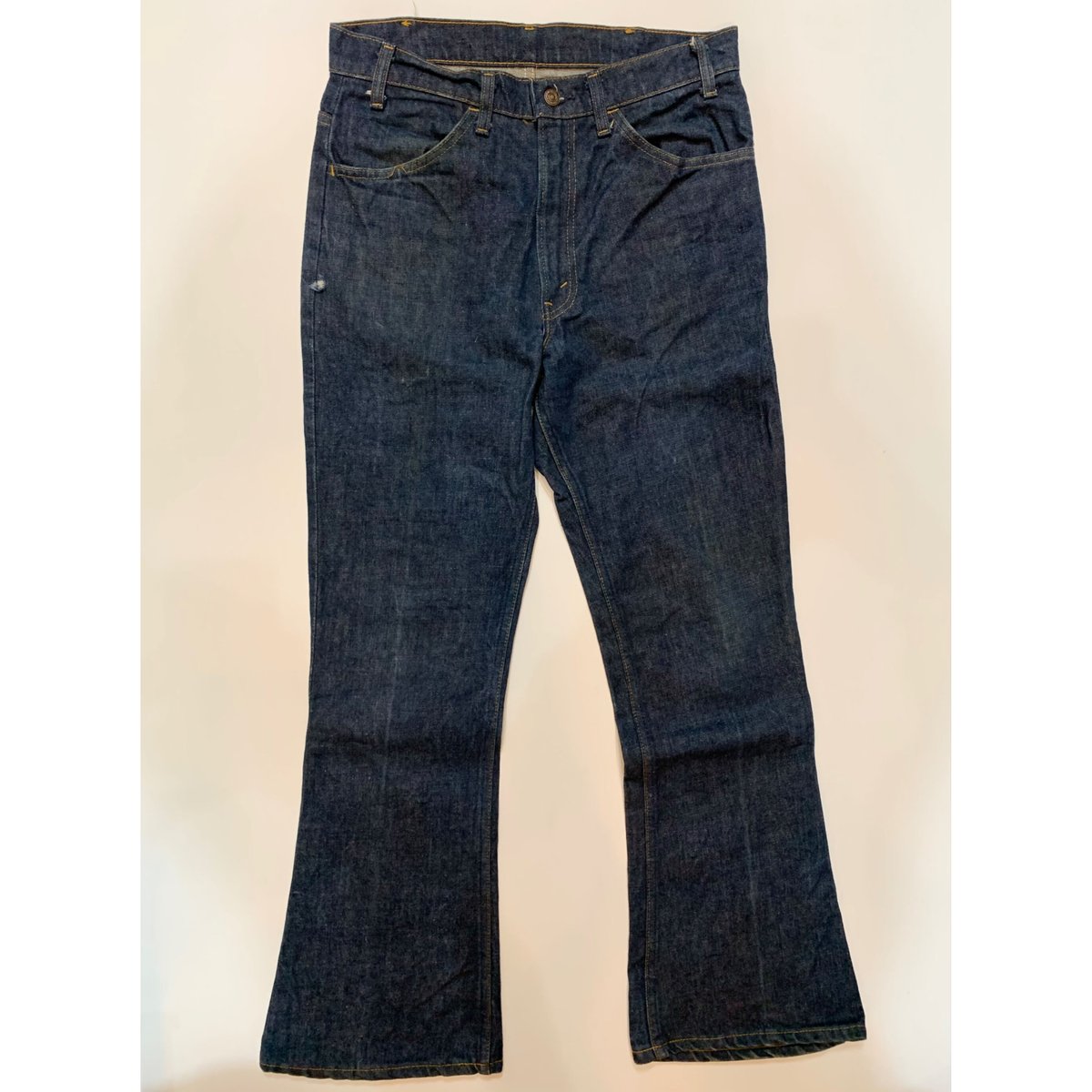 デビル様 70's Levi's 646 シングル インディゴ デニムパンツ 実寸(38x30