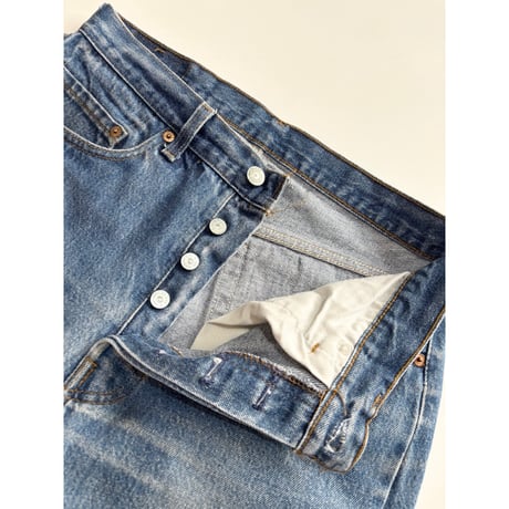 80s Levi’s 501 "INSEAM SINGLE" DENIM PANTS MADE IN USA 🇺🇸 Size W33L34→W31L30.5