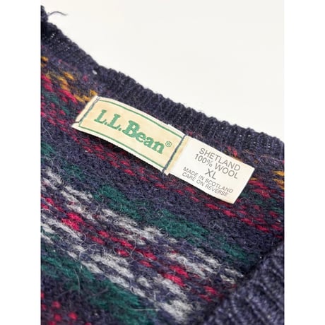 90s L.L.Bean WOOL KNIT VEST MADE IN SCOTLAND 🏴󠁧󠁢󠁳󠁣󠁴󠁿 Size XL