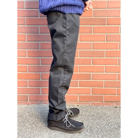 60s STORE BRAND BLACK COTTON TWILL PANTS Size W29L30