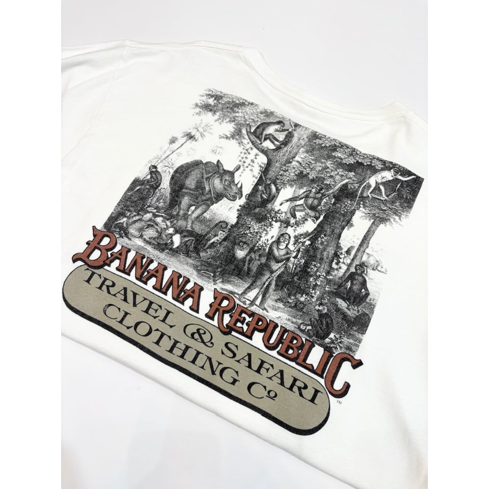 80s BANANA REPUBLIC Tee MADE IN USA 🇺🇸 Size XL程