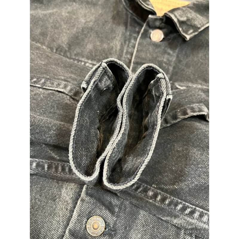 90s Levi's 57598 BLACK DENIM JACKET MADE IN USA