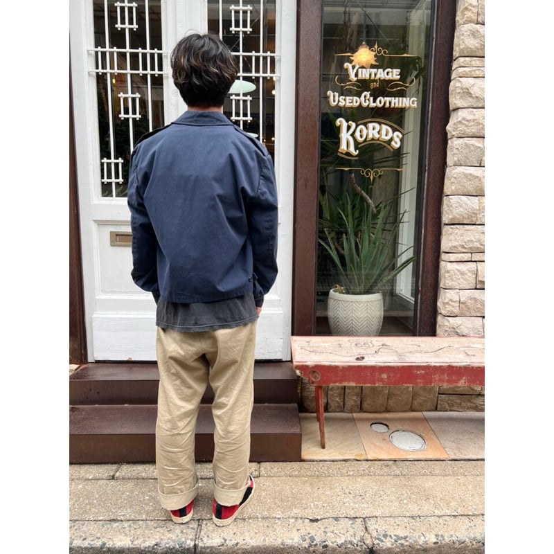 bui　vintage WIND BREAKER ウールコート サイズ40 Super100s' ウールショートビーバー シングルショートコート