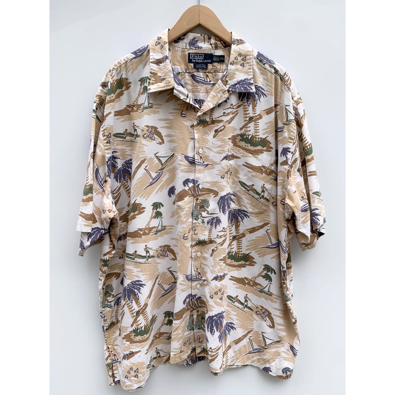 90s ラルフローレン オープンカラーシャツ Clayton ポニー無 90s ラルフローレン オープンカラーシャツ Clayton ポニー無 90s Polo