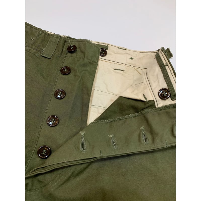 40s US ARMY M-45 FIELD PANTS Size W30L30→W30L29 40s US ARMY M-45 FIELD PANTS Size W30L30→W30L29