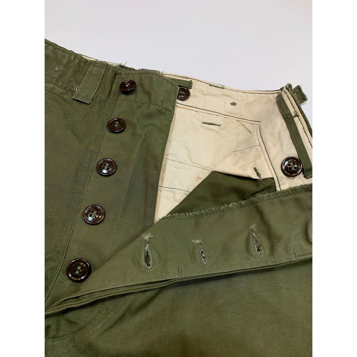 40s US ARMY M-45 FIELD PANTS Size W30L30→W30L29 40s US ARMY M-45 FIELD PANTS Size W30L30→W30L29