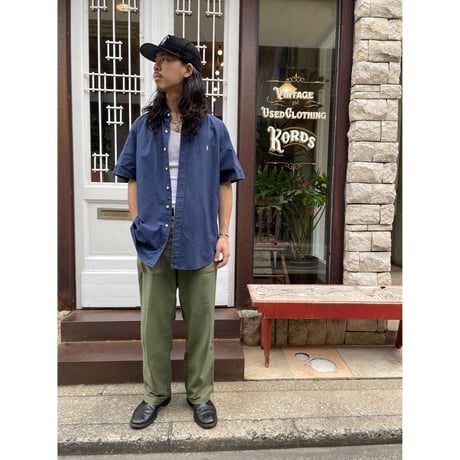 90s Ralph Lauren "CUSTOM FIT" S/S B/D SHIRT Size XL