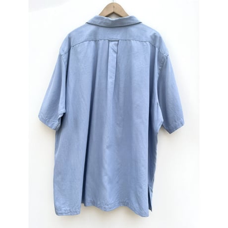 90s Ralph Lauren "CALDWELL" S/S OPEN COLLAR SHIRT Size XXL