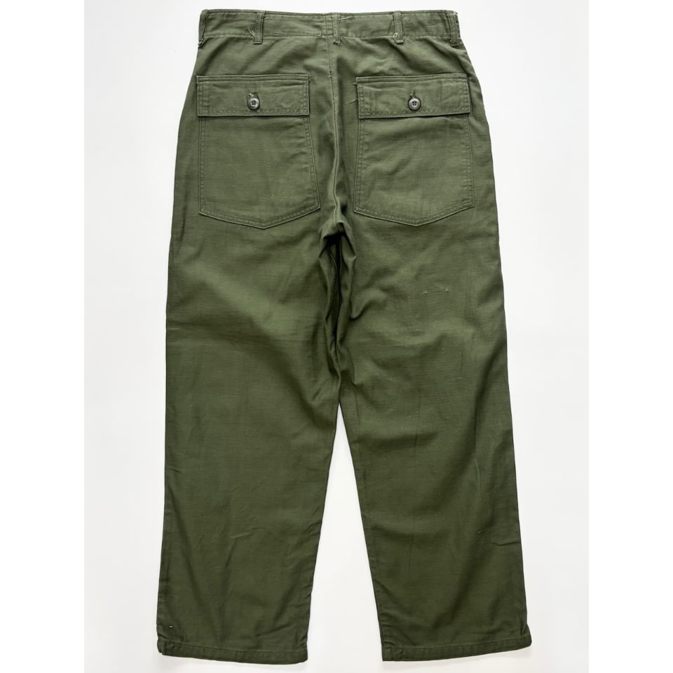 60s ベイカーパンツ　OG-107 w30L33 60s US ARMY OG-107 COTTON SATEEN BAKER PANTS Si