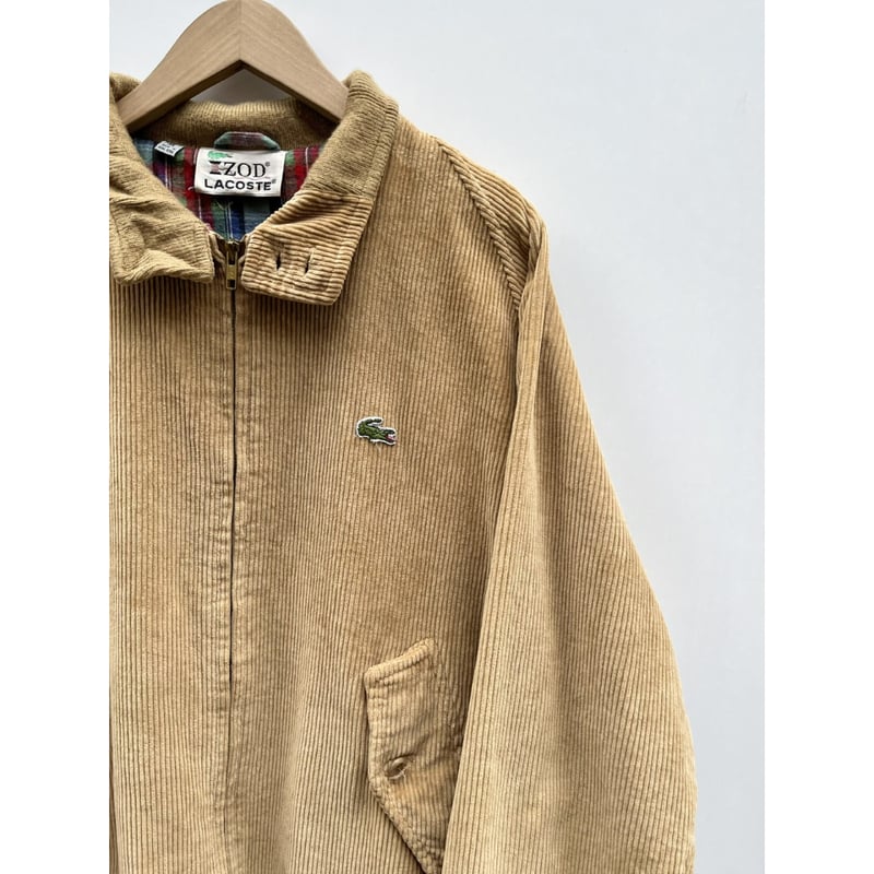 70〜80s LACOSTE CORDUROY HARRINGTON JACKET Size