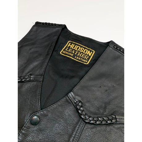 00s HUDSON LEATHER VEST Size L程