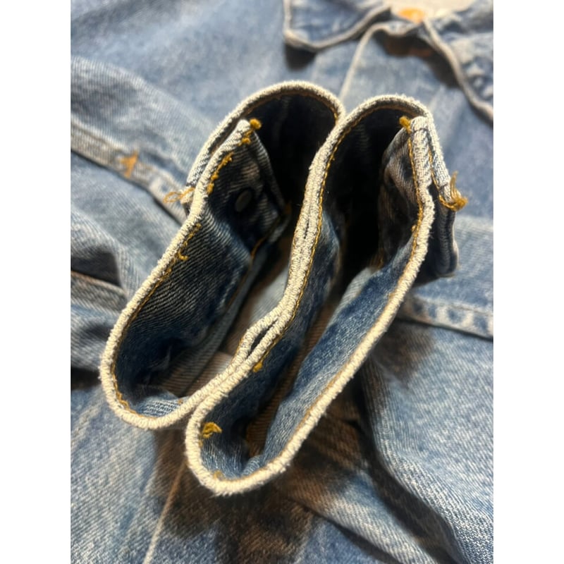 90s carhartt DENIM TRACKER JACKET MADE IN USA 🇺