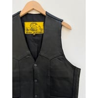 80s SHAF LEATHER VEST Size 40