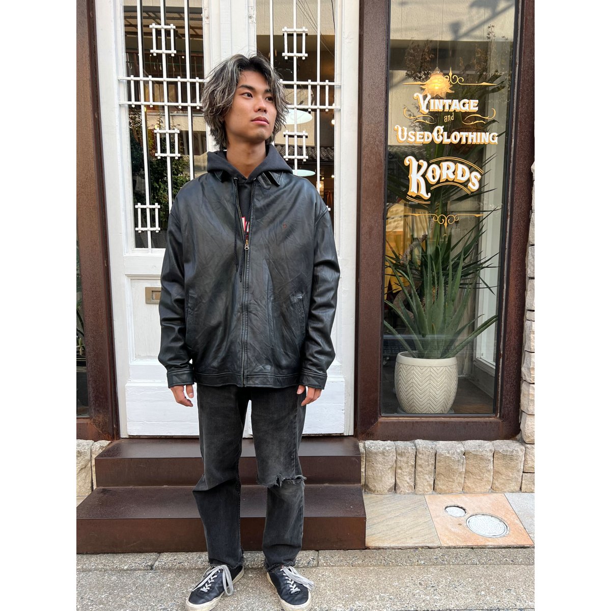 90s Ralph Lauren LEATHER JACKET Size L | KORDS