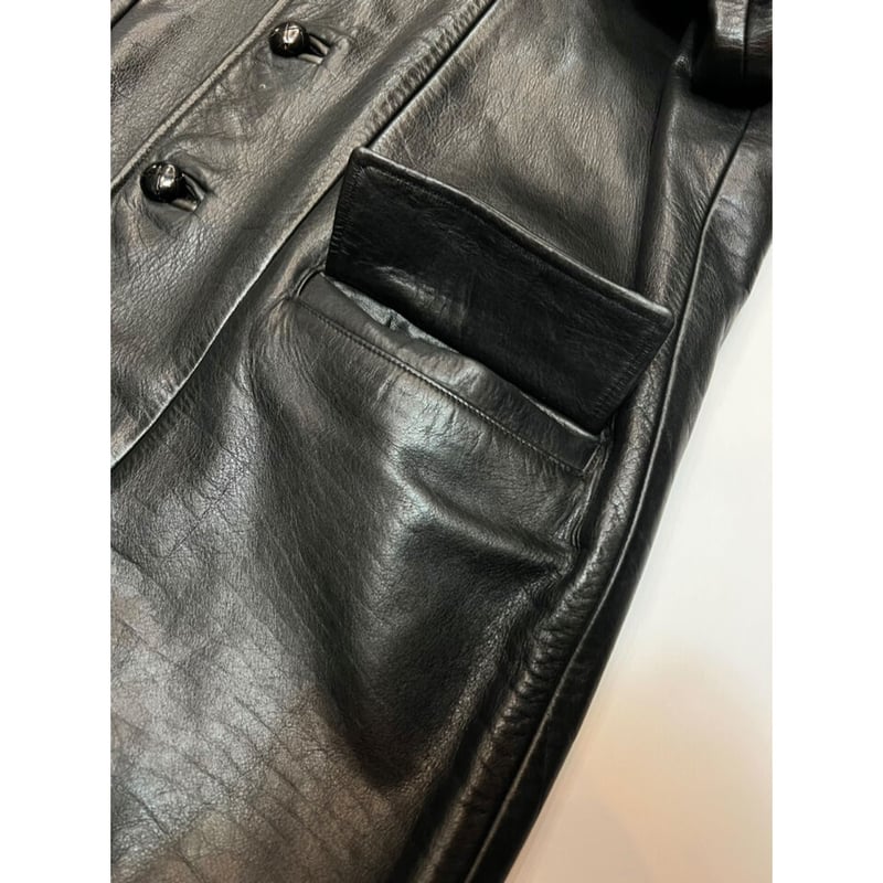 80s ARROW LEATHER CARCOAT Size L | KORDS 80s ARROW LEATHER CARCOAT Size L | KORDS