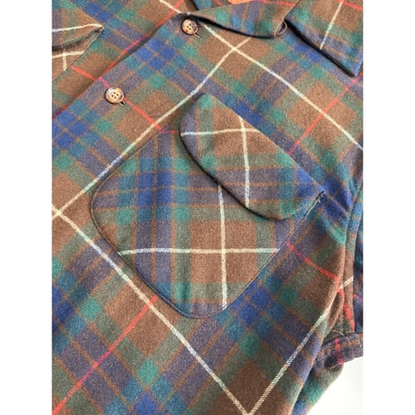 50s PENDLETON "Roos Bros" WOOL SHIRT MADE IN USA 🇺🇸 Size M