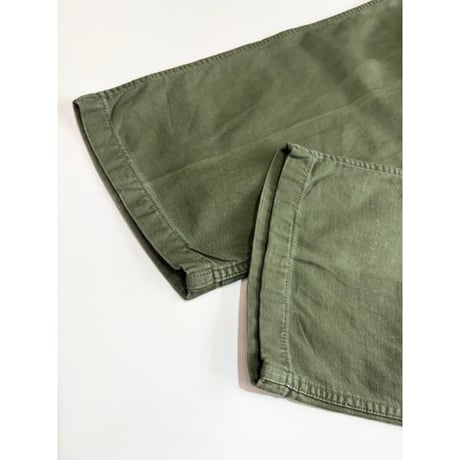60s US ARMY OG-107 COTTON SATEEN BAKER PANTS Size W32L31→W31.5L29
