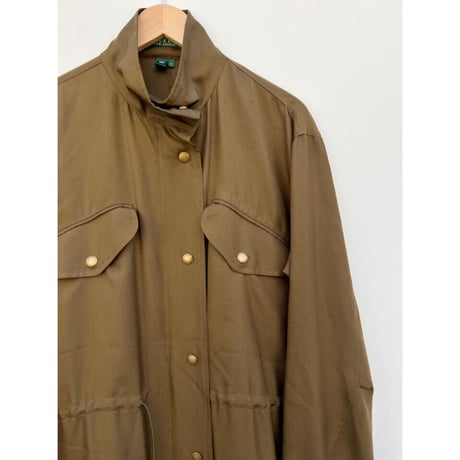 00s LAUREN SILK FIELD JACKET Size L程