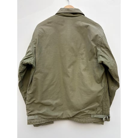 80s US NAVY A-2 DECK JACKET Size LARGE程