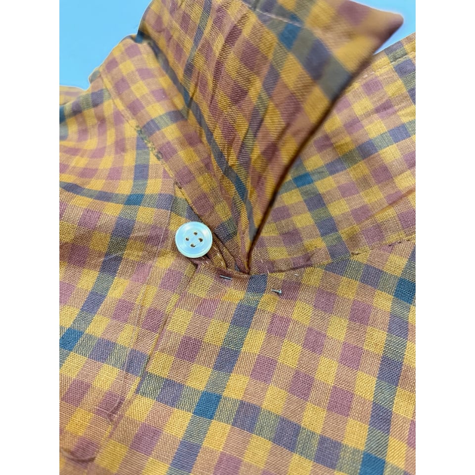 【DEAD STOCK!!】60s DAN  開襟 チェックシャツ 60s 