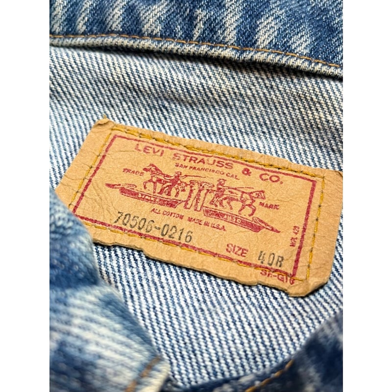 80s Levi's 70506 DENIM JACKET MADE IN USA 🇺🇸 Si