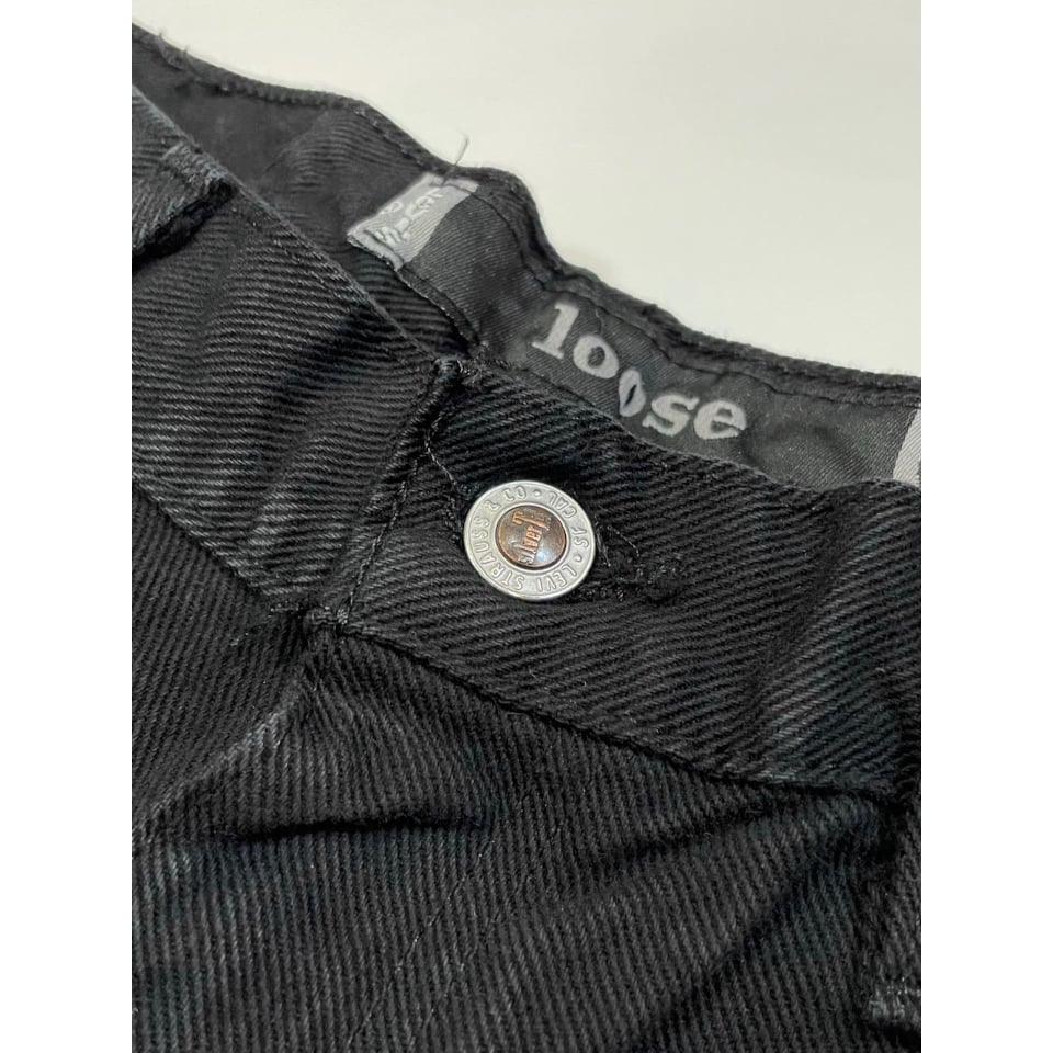 【90s USA製】Levi’s SilverTab LOOSE 黒 W35 90s Levi's SILVERTAB 
