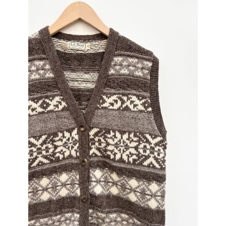 80s L.L.Bean WOOL KNIT VEST MADE IN USA 🇺🇸 Size S