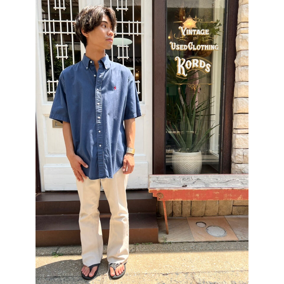 09M367◯ 90s RALPH LAUREN BLAKE ビッグサイズシャツ c230331135.jpg