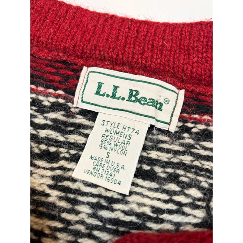 80〜90s L.L.Bean WOOL KNIT MADE IN USA ?? Size S