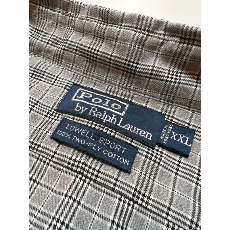 ポロバイラルフローレン 90s LOWELL SPORT ギンガムシャツ 極美品 90s ラルフローレン LOWELL SPORT ギンガムチェック
