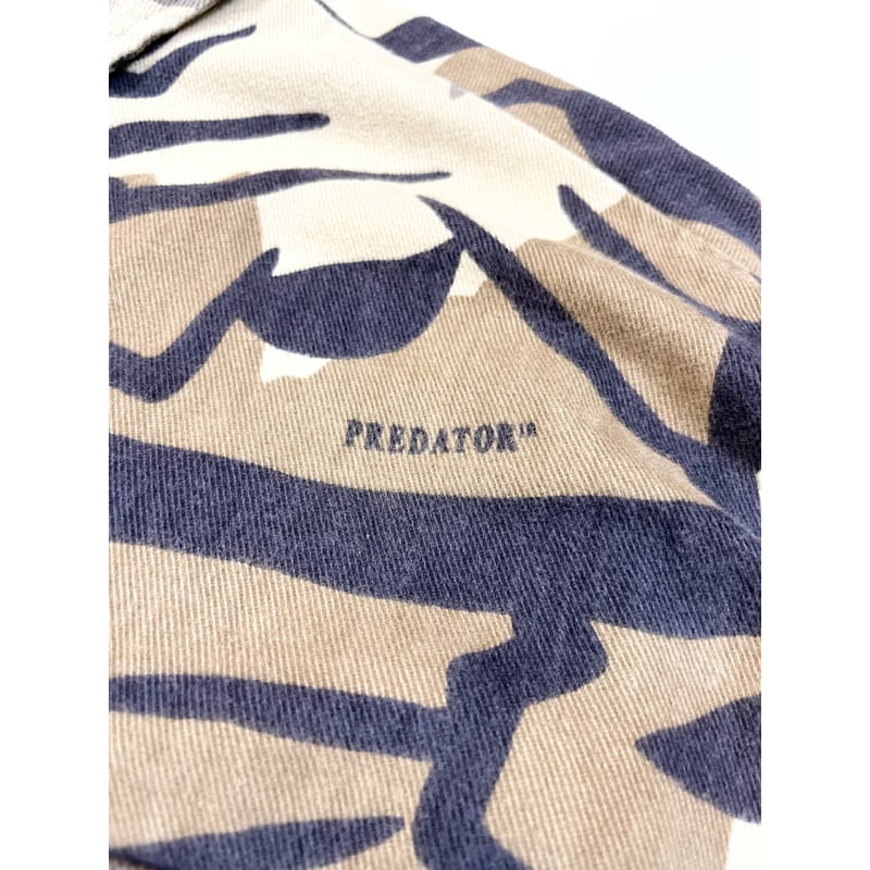 90s PREDATOR CAMO CHAMOIS SHIRT MADE IN USA🇺🇸 S