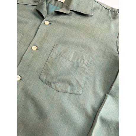 70s ARROW OPEN COLLAR SHIRT Size L