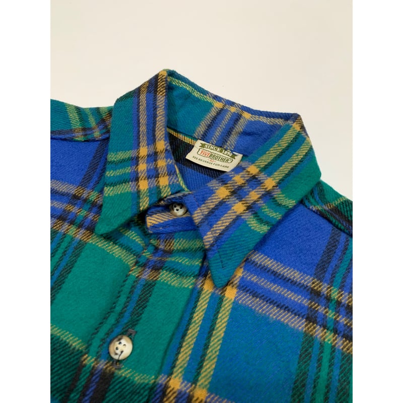 トップス 90s five brother flannel shirt 90s FIVE BROTHER FLANNEL SHIRT MADE IN USA🇺🇸 Si